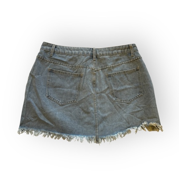 Denim silver Heart Skirt - Picture 4 of 4